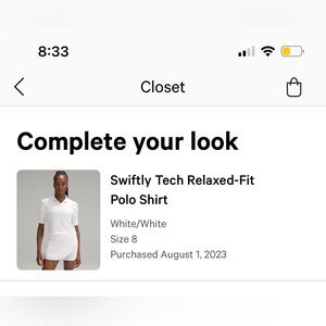 Lululemon swiftly tech relaxed-fit polo shirt